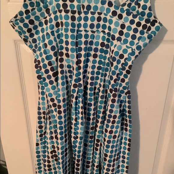 Calvin Klein white & Blue Polka Dot Dress 👗 - Picture 4 of 6